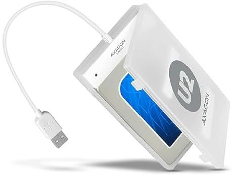 AXAGON USB2.0 Externes Festplattengehäuse für 2,5 Zoll SATA I/II/III, SSD, HDD Festplatten