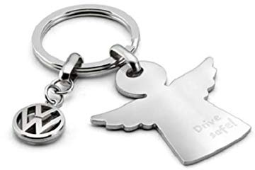 VW Schlüsselanhänger Schutzengel Drive Safe, Silber - 000087010AFJKA