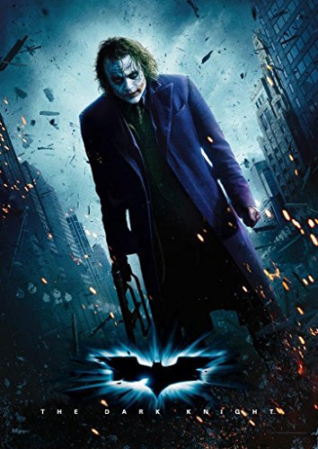 DC Comics – The Dark Knight – Joker – Heath Ledger – Batman – Durable 43,2 x 61 cm MightyPrint Wandkunst – kein Papier – offiziell lizenziertes Sammlerstück
