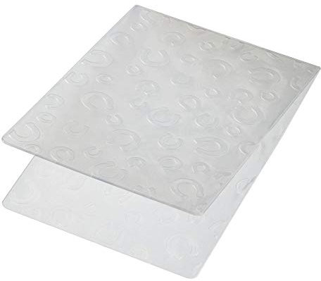 Efco 4254032 Embossing Stencil Horseshoe Schablone, Kunststoff, farblos, 106mm x 150mm