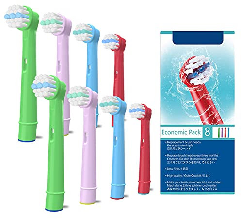 WuYan Cabezal de cepillo de dientes para Oral B compatible para 3d blanco, doble y limpieza de precisión Pack de 8