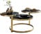 KADIMA Design Couchtisch Zamina Metall Glas Beistelltisch Wohnzimmertisch Gold Tisch