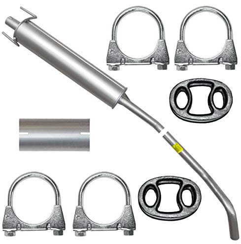 Adamot Mitteltopf Auspuff Mittelschalldämpfer für Opel Corsa C 3 III 1.2 16V 1.4 16V