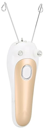 Depilatore elettrico per sul viso, tagliacapelli elettrico per epilatore a filo per donne elettriche per gambe del braccio del viso(Oro)
