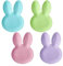 UP ware Melamin-Teller, Osterhasen-Form, Servierteller, Speiseteller, langlebig und BPA-frei, ideal für Frühlings- und Osterdekorationen, Pastellfarben, 25,4 x 18,3 cm, 4 Stück