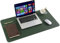 ARNTY Tapis de Bureau,Sous Main Bureau en Cuir PU,Grand Tapis de Souris Bureau,Double Face Dessous de Bureau,Sous Main Bureau Cuir Étanche pour Bureau et Maison(Vert&Gris Clair,80 * 40cm)