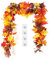 KASZOO Herbstgirlande Künstlich 2 Stück – Ahornblätter Herbstdeko Für Innen & Außen, 176cm/Stück Blättergirlande Für Tisch, Tür, Fenster, Hochzeit, Thanksgiving Herbst