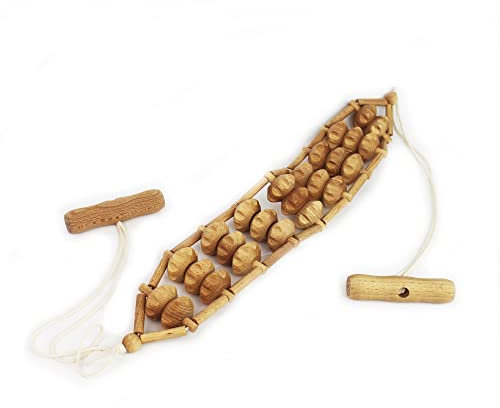 mitienda mit Liebe gemacht Nastro massaggiante in legno di faggio, superficie arrotolabile, massaggiatore, massaggio, fatto a mano