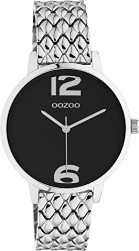 Oozoo Timepieces Damen Uhr - Armbanduhr Damen mit 15mm breites Metallarmband | Hochwertige Uhr für Frauen - Edle Analog Herrenuhr in rund