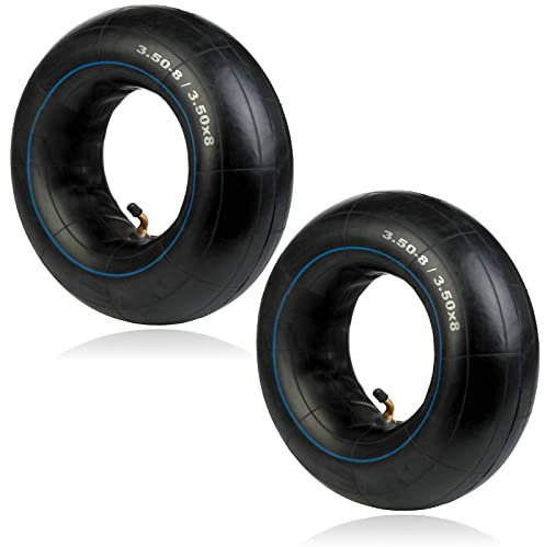 SPARES2GO Inner Tube 3.50-8 3.50x8 Wheel Barrow Trailer Mobility Scooter Cart Trolley x 2