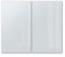 DEQORI Herdabdeckplatten Glas | 2er Set 60x52 cm | Unifarben - Hellgrau | Ceranfeld Abdeckplatten in Küche | Herd-Abdeckungen universal | Glasplatten & Schneidebretter für Kochplatte