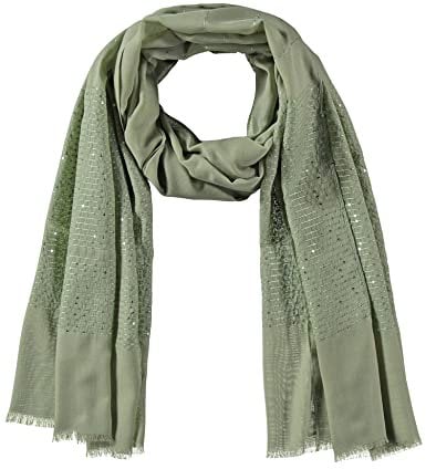 Gerry Weber Damen Schal mit Glitzerdekor unifarben Sage 99