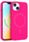 FELONY CASE - Stylish Neon Pink Phone Cover for iPhone 15, Compatible with MagSafe - 360° Shockproof Protective Cases Designed for Apple iPhone 15