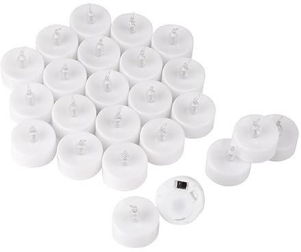 DOITOOL Bougies Chauffe-Plat LED Sans Flamme Bougies Chauffe-Plat Ampoule Électronique Fausse Bougie