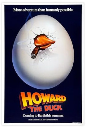 Howard Duck – Filmposter auf Leinwand, Poster, Wandkunst, Dekor, Bild, Gemälde für Wohnzimmer, Schlafzimmer, Dekoration, ungerahmt, 30 x 45 cm