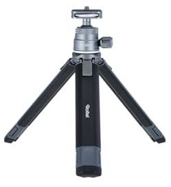 Rollei Pocket Pod – Robustes Aluminium, Präziser Kugelkopf, Anpassbare Höhe, Kompakt und Leicht: Ihr Begleiter für stabile Unterstützung und vielseitige Positionierung