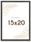 Wackadoo Bilderrahmen 15x20 Schwarz Fotowand Fotorahmen mit Glasscheibe Kunststoff Picture frame