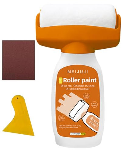 Roller Paint Brush - Paint Roller, Handheld Paint Roller | 2 in 1 Wall Paint Roller Brush with Paste,Multifunctional Paint Roller Brush Tools Set for Crackschips Graffiti Stains Scratches