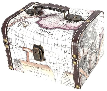 SOIMISS Retro-schmuckkästchen-koffer – Aufbewahrung Von Vintage-ohrringen Tragbarer Organizer Vintage-aufbewahrungsbox Für Gegenstände Ideal Als Heimdekoration