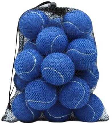 Pegciuho 20 Elastische Tennisbälle (2,52 Zoll Durchmesser), Verschleißfest, für Freizeit, Tennisbegeisterte Und Sport, Blau