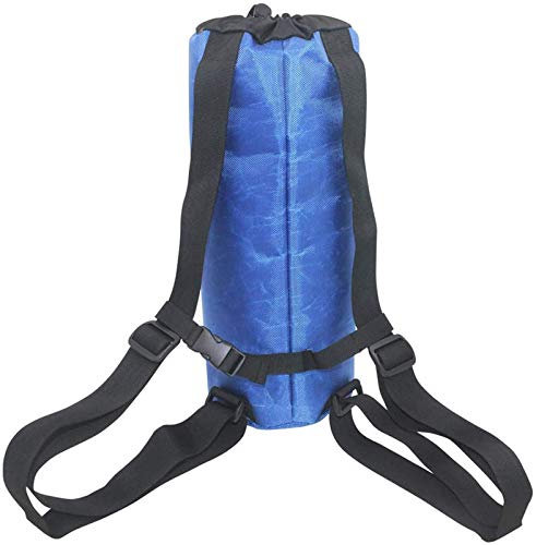 Bolsa de transporte de tanque de oxígeno, botella cilíndrica, soporte portátil para mochila de oxígeno para el hogar, al aire libre, uso médico, correa de hombro ajustable incluida
