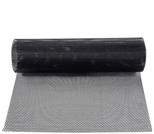 Rejilla de carreras negra, 100 x 33 cm, aleación de aluminio, rejilla de aluminio para coche, rejilla de aluminio, rejilla de aluminio