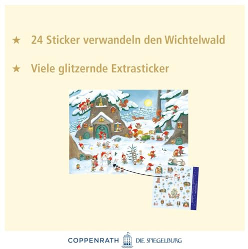 Sticker-Adventskalender – Im Wichtel-Wimmelwald
