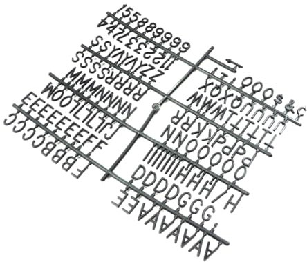Operitacx Kunststoff-brettbuchstaben 5er-pack für Filz-buchstabentafel Büro Klassenzimmer Café