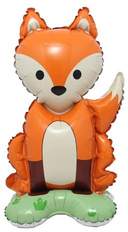 Folienballon Tiere, Helium Ballons Tiere, Folienballon Tier Walking Luftballons, Tier Luftballons, Folienballon Animals, Luftballons Tiere, für Kinder Geburtstag Party Deko Geschenk (Fuchs)