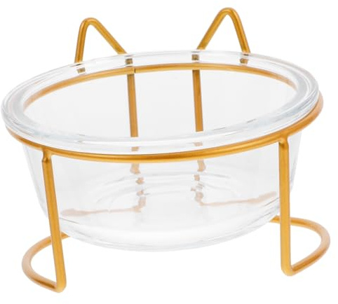 Toddmomy 1satz Erhöhter Katzenfutter Und Wassernapf Aus Glas Mit Ergonomischem Design Für Gesunde Ernährung Und Einfache Nutzung Für Kleine Haustiere