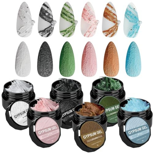 Sculpture Gel 3D Carving Gels - Non-Wipe Clear Sculpture | Nail Modelling Gel | 3D Putty | Durable Pigment n0-rinse Flexible Shape Decoration for Women Spa Expert Starterr Home Kit