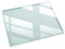 Tulup Tischplatte Rechteckige 80x60 cm Klarglas für Küche und Esszimmer Auswechselbare Platte Transparent Tafelglas mit Pads Geschliffene Kanten Dekoration Gehärtetes Glas