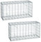 Gabione Steinkorb Steingabione 2 x 100x50x30 cm Drahtkorb Sichtschutz Zaun Mauer