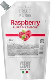 ODK Pure Raspberry Puree for Cocktails, Cooking, Baking and Desserts, 60cl