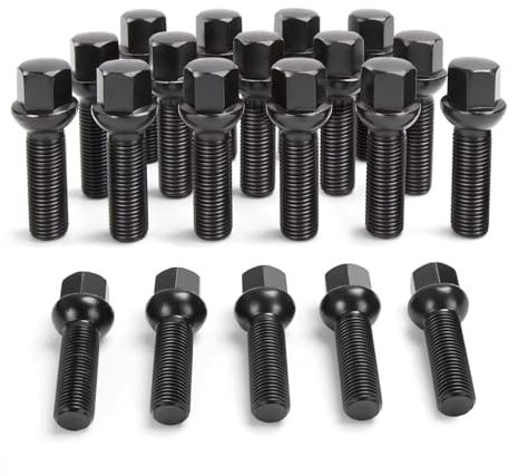 Roue Entretoise Avec Boulon Boulons À Cosse Étendus M14x1, 5 Longueur Tige 40mm/45 Boulons Roue Pour Siège À Bille Pour VW Quattro Pour Golf Pour Tiguan Pour Passat TT Pour Jetta Élargisseur Voie Élar