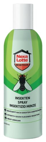 Nexa Lotte Insekten Spray Minze 300 ml gegen kriechende Insekten | Effektiv gegen fliegende Insekten | Schneller Betäubungseffekt | Breit wirksam