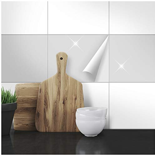 WANDKINGS Fliesenaufkleber für Küche und Badezimmer, 19,5 x 24,5 cm, 50 Stück - Farbe wählbar