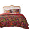 Greenland Home 3-teiliges Bettwäsche-Set mit Schmucksteinen, Kingsize-Bett, Mehrfarbig, Rot