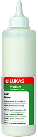 LUKAS Malmittel - Gesso Studio, Weiße Grundierung in Premium-Qualität in 500 ml