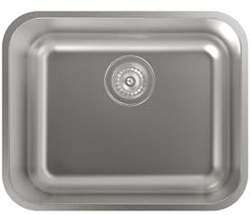 Cata Fregadero bajo encimera, Modelo CB 50-40, Fregadero cocina un seno, Acero inoxidable, Instalación en mueble de 60 cm, Cb - 40-50, Talla única