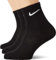 Nike Herren Everyday Lightweight Crew Trainings Socken (3 Paar), Schwarz (black/White), 42–46 (Herstellergröße: L)
