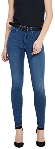 ONLY Onlroyal High Waist Skinny Fit, Jeans Donna, Medium Blue Denim, XS / 32L