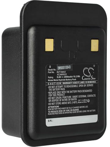 vhbw Akku kompatibel mit Bullard Heiman T4, T3MAX with IT, T3XT, T320T, T3LT, T3, T3 Max, T4MAX Medizintechnik (2000 mAh, 9,6 V, NiMH)