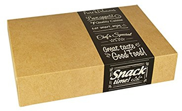 Transport- und Catering-Kartons pure eckig 8 x 24,7 x 37 cm Good Food 1x10 Stück