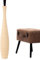 Leewadee Große Deko Bodenvase Für Dekozweige, Hohe Standvase Für Pampasgras, Design Holzvase, 90 cm, Creme