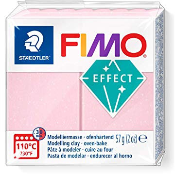 FIMO 8020-206 STAEDTLER Effect Pâte à Modeler 57 g - Quartz Rose