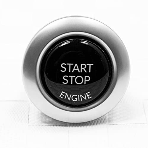 Start Stop Engine Knopf (1 Stück) Aufkleber Reparatur Schalter Schutz Kappe Austausch Taste Tastenabdeckung zündschlüssel Cover Zündung Schwarz