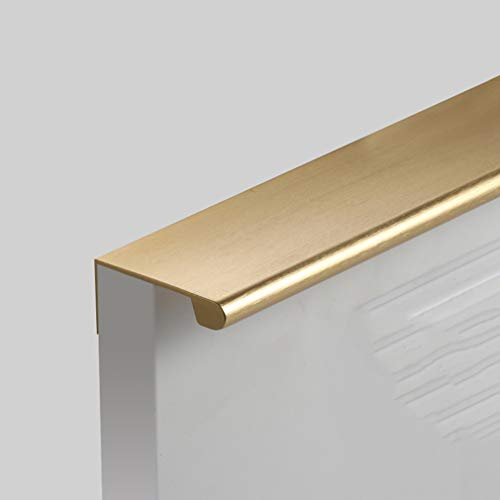 Moderne Unsichtbarer Bar Möbelgriffe Gebürstete Aluminiumlegierung Küchengriffe Schrankgriffe Türgriffe,Profilgriff zum Schrauben,Kommode Schubladengriffe für Spiegelschrank(goldLength 200mm)
