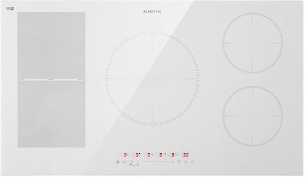 Klarstein Plaque Induction 9000W, Plaque de Cuisson Électrique, 5 Feux Encastrés, Table de Cuisson Encastrable, Contrôle Tactile, Réchaud Électrique pour la Cuisine