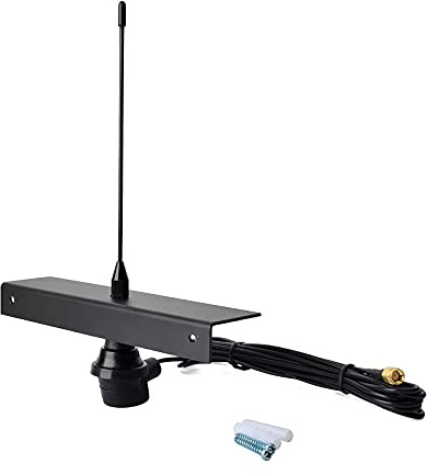 HYS 433Mhz Outdoor Fixed Antenna Base Station Aerial 50W/2M(6.6ft) RG174U Coaxial Cable SMA-J Connector and Mounting Bracket